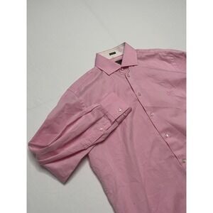 Men's Versace 19V69 Cotton Pink Long Sleeve Button Up Shirt Italia Modern Fit XL